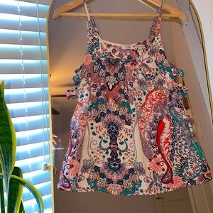 Tobi Side Cut Out Tank Top VNeck - Small